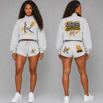 Women’s Mock-Neck Quarter-Zip Sweatshirt