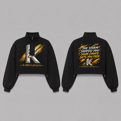 Women’s Mock-Neck Quarter-Zip Sweatshirt
