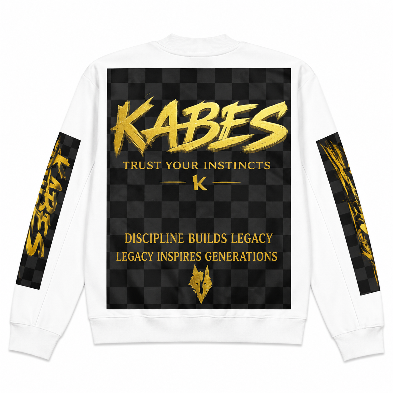 KABES Legacy Wolf Bomber Jacket  (Color options: Black / White) (Copy)